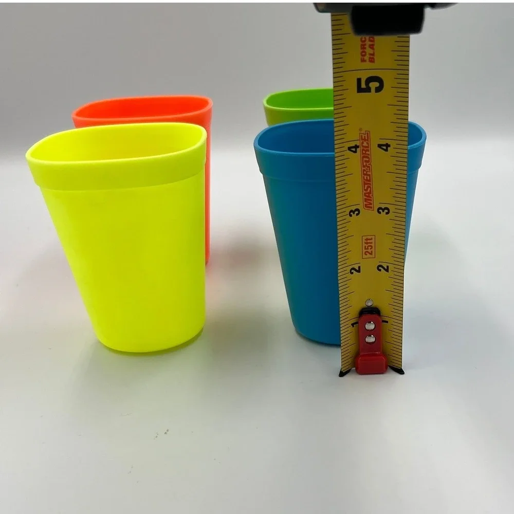 Plastic Tumblers Kids Unisex OS Multicolor Very Good Stackable Cups